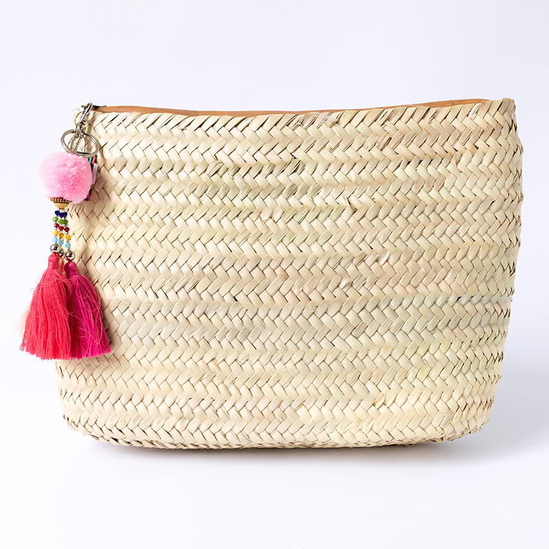 Gorgeous beach Straw clutch bag